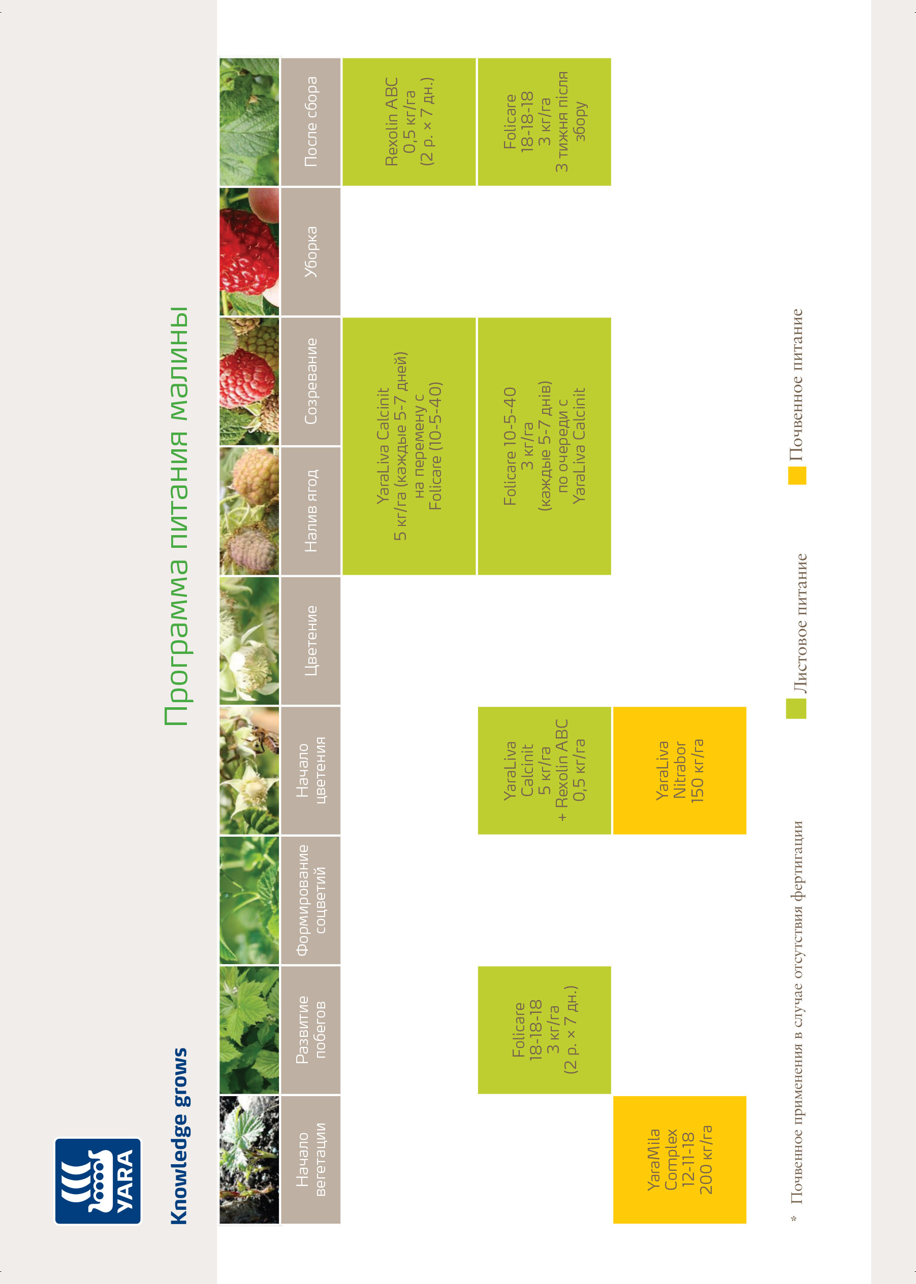 Питание малины